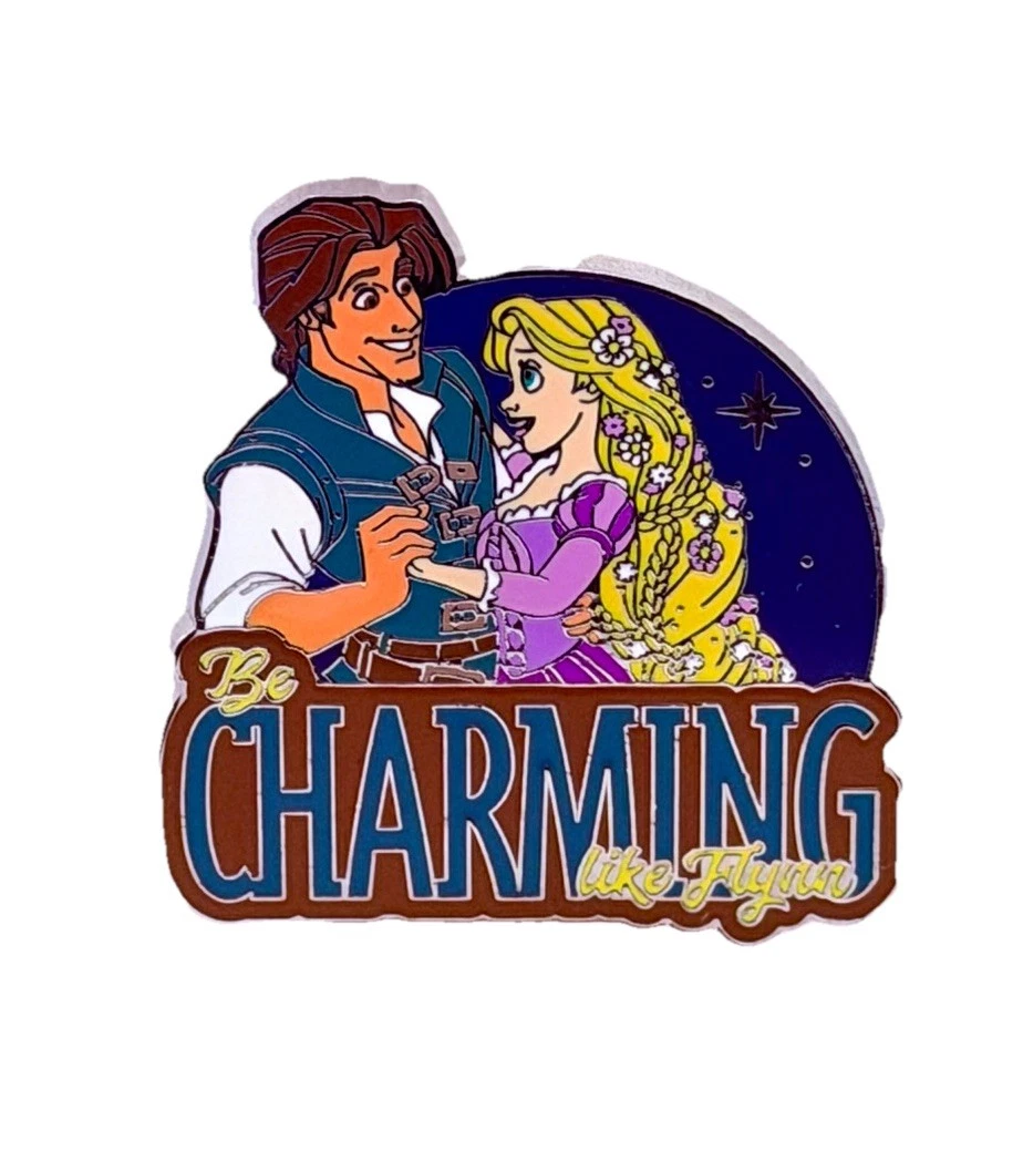 Disney Parks Be Charming Like Flynn Pin 2021 Tangled Flynn Rider & Rapunzel
