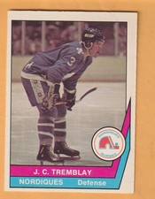 J.C. Tremblay Quebec Nordiques 1977-78 O-Pee-Chee WHA #44