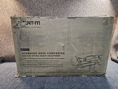 Mount-It! MI-7926 36''W Standing Desk Converter -Height Adjustable Stand Up Riser