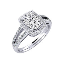 Best Deal ! Diamond Wedding Ring 2.55 CT Oval...