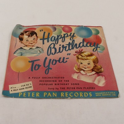 The Caroleers  Happy Birthday / For He's A Jolly Good Fellow 7'' Vinyl Record
