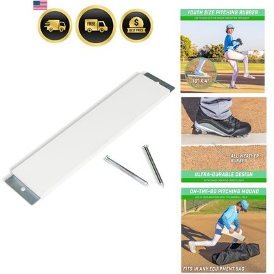 Baseball & Softball Pitching Mound Rubber - 24'' and 18'' Sizes