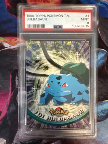 1999 Topps Pokémon T.V. #1 Bulbasaur PSA 9 MINT