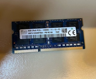 SK hynix 8GB 2Rx8 PC3L-12800S-11-13-F3  HMT41GS6BFR8A-PB NO AA, Laptop-RAM