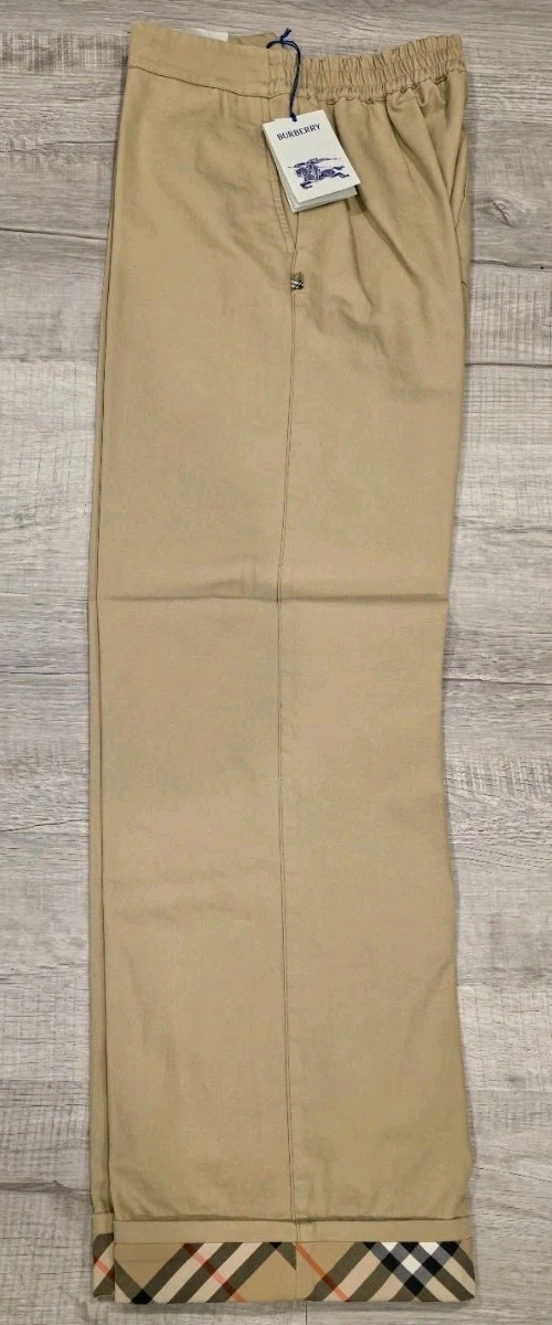 Burberry — MSRP $815 - Burberry Griffin Cotton Gabardine Trousers, Size 32W (31.5 inseam)