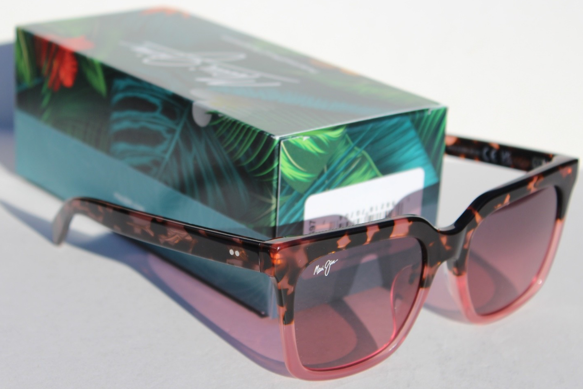 MAUI JIM Rooftops POLARIZED Sunglasses RS898-09 Pink Tortoise/Maui