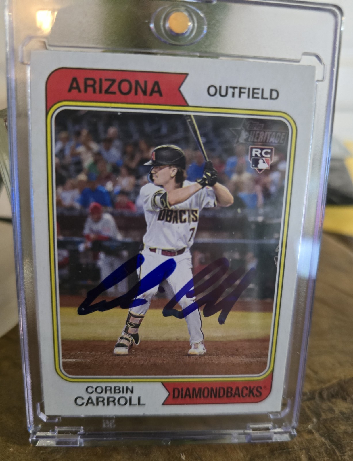 2023 Topps Heritage - Real One Autographs Corbin Carroll #ROA-CCR (AU, RC)