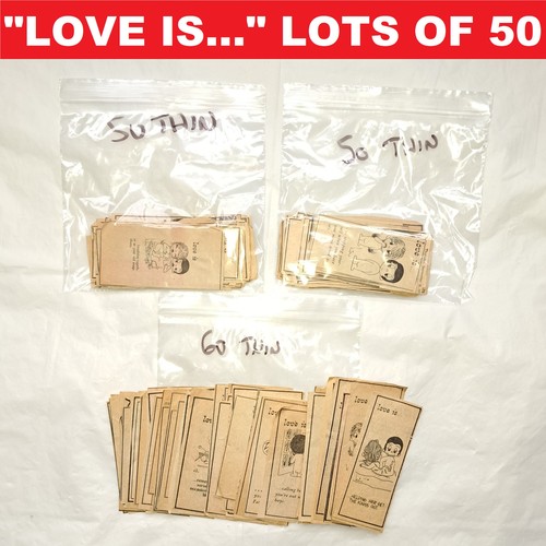 ❤️Lot of 50 Love is... Kim Casali Original Newspaper Clippings Comics Collection