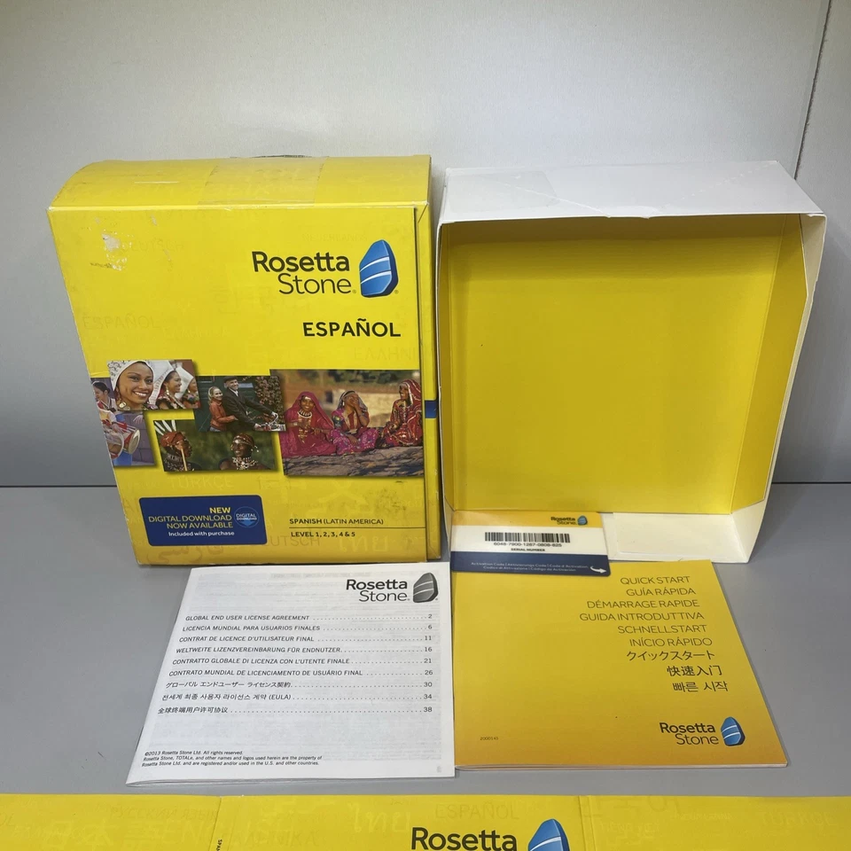 Rosetta Stone: Spanish/Espanol • Level 1-4 Set W Application Disk NO HEADPHONE - Image 2 of 4