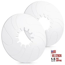 2 Pack 5th Wheel Hitch Lube Plate RV Camper Trailer Fifth Wheel 12 Inch White