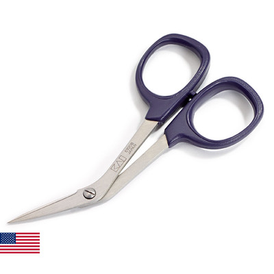 Prym 4'' Professional Curved Embroidery Scissors, Purple, 10cm/3.94''