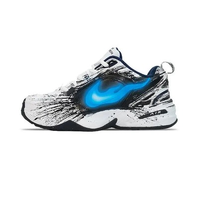 【Customize】Nike Air Monarch IV 4E ''Whitw/Metallic Silver'' Sneakers-415445-102