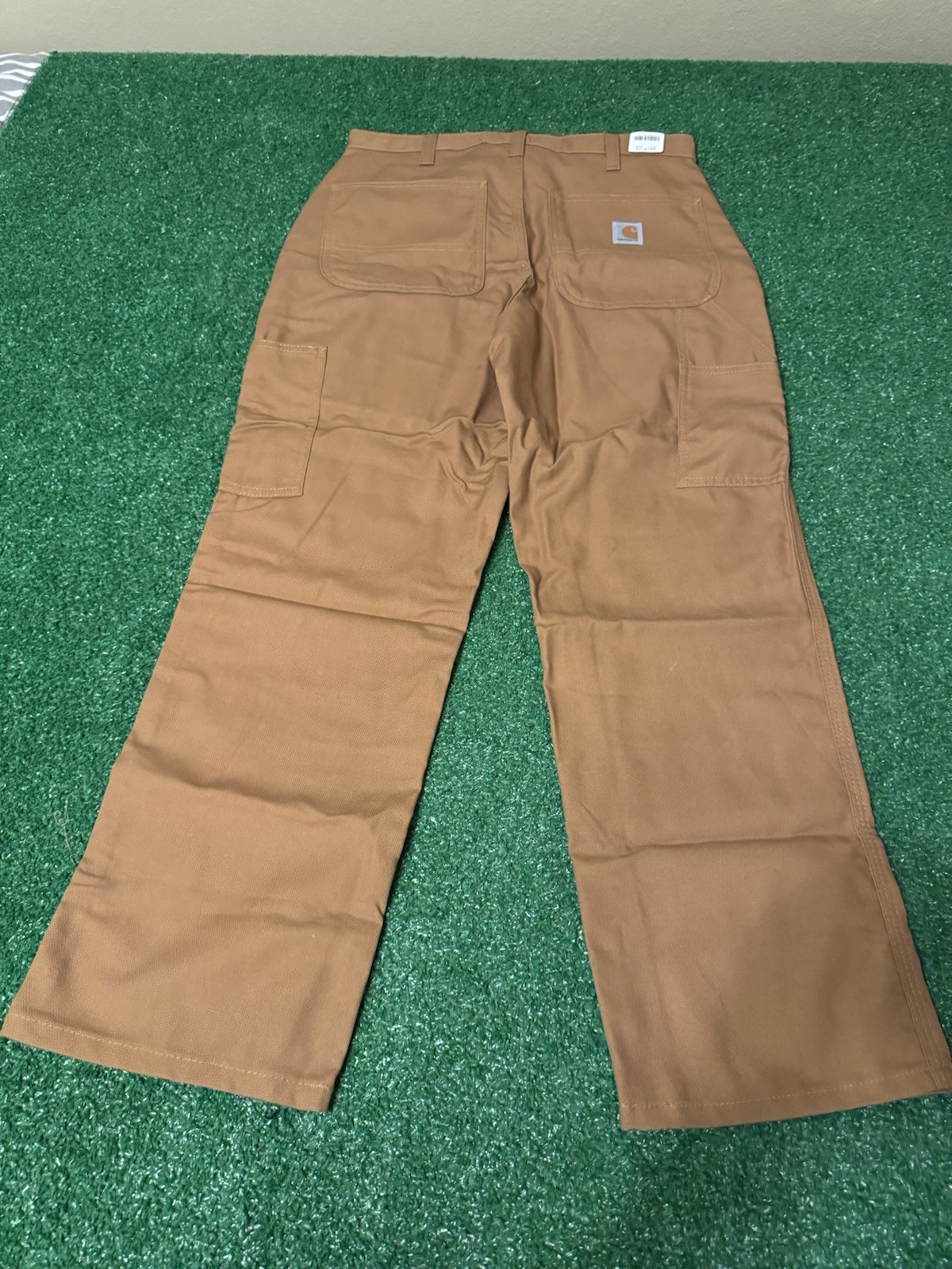 3 NEW CARHARTT 383-51 32X28 LIGHTWEIGHT DUNGAREE FIT BROWN WORK PANTS. 30X28 thumbnail 7