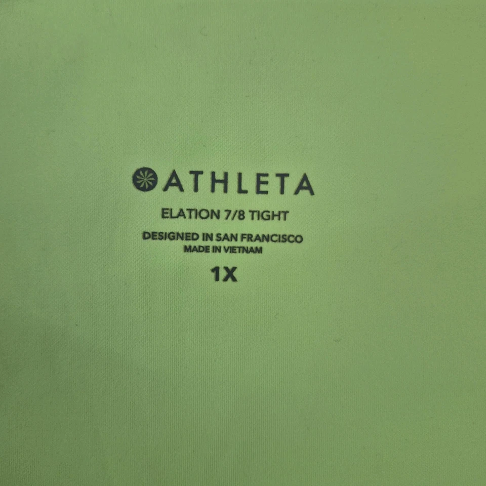 Athleta Elation 7/8 Tight Neon Tie-Dye Women's 1X Leggings - Image 2 of 4