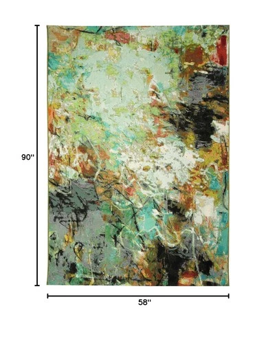 Liora Manne Marina Indoor/Outdoor Power Loomed Synthetic Blend Low Profile Ar... - Picture 2 of 9