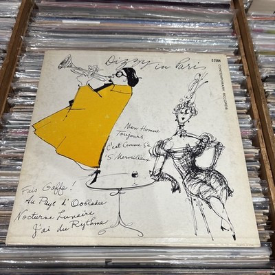DIZZY GILLESPIE - Dizzy in Paris ~CONTEMPORARY 10'' 2504 {dg orig} COVER ONLY