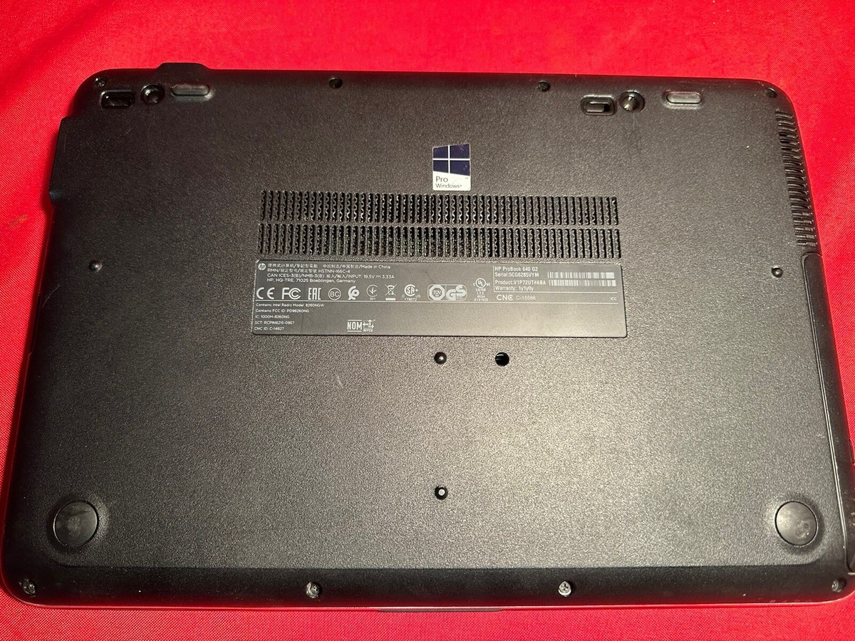 HP ProBook 640 G2 i5-6200U 2.30GHz 8GB RAM 500GB HDD Windows 10