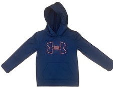 Under Armour Little Boys Logo-Print Black Hoodie - Size 4 MSRP 40.00 56
