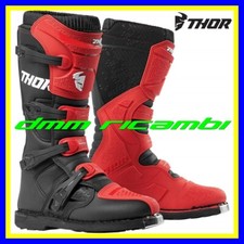 Stivali cross THOR BLITZ XP Nero Rosso Tg.40,5 (41) Moto Enduro ATV Quad OffRoad