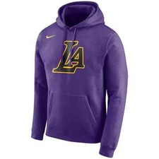 Los Angeles Lakers Nike City Edition Essential Logo Hoodie Sweatshirt Men's NBA