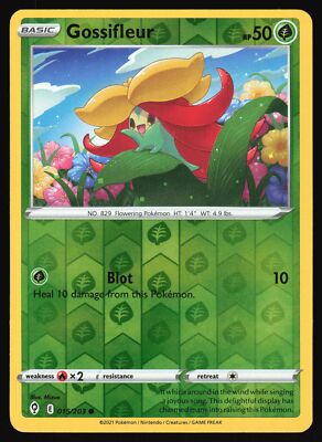 2021 Pokemon Gossifleur 015/203 Evolving Skies Reverse Holo Common