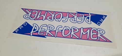 1986 GT BMX PRO Performer - Pink and blue on clear - Frame Decal Sticker