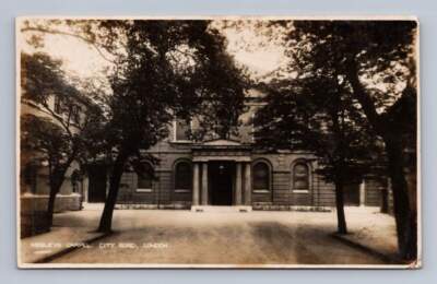 Wesley's Chapel LONDON England RPPC Antique Photo Postcard Cover to Nagoya 1929