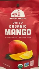 Mavuno Harvest ORGANIC Dried Mango Fruit NON GMO - 2 oz Bag