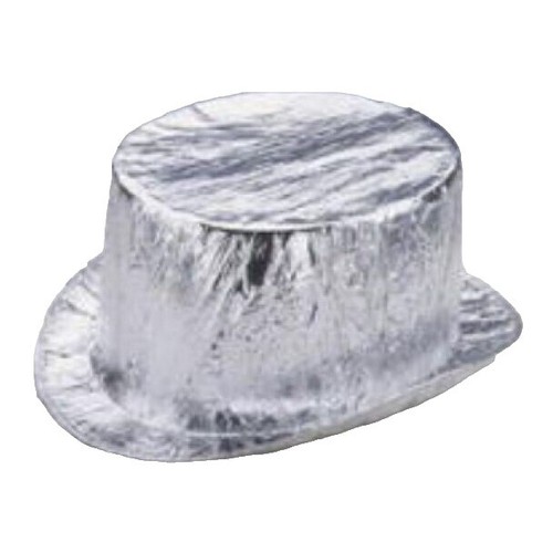 Silver Metallic Vinyl Military Cop Authority Hat USM-FS1309-SV-1-LMK__54214.  main image 4
