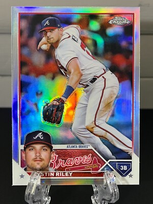 2023 Topps Chrome Austin Riley Base Refractor #66 Atlanta Braves All Star