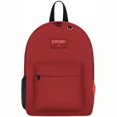 East West Unisex Backpack School Book Bag Travel Sport Bag Rucksack Mochila Red