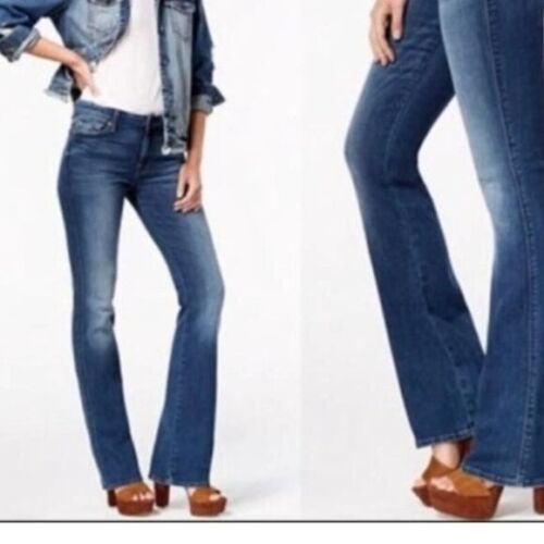 7 For All Mankind DOJO Flare Leg Jeans Blue 25 - Picture 15 of 15