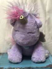 FAO Swartz Alicorn Unicorn Star Brights LED Projector Purple Plush 15” Tall