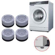 4x Noise Reducing and Anti Slip Anti Vibration Rubber Washing Machine Feet Pads
