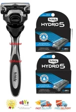 8 Schick Hydro 5 Hydrate Sense Razor Blades Refills Cartridges Shaver Handle 4