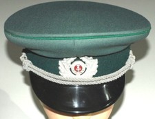 Polizei Schirmmütze  Gr. 54 Fasching Karneval Ostalgie  Uniform Museum NVA DDR