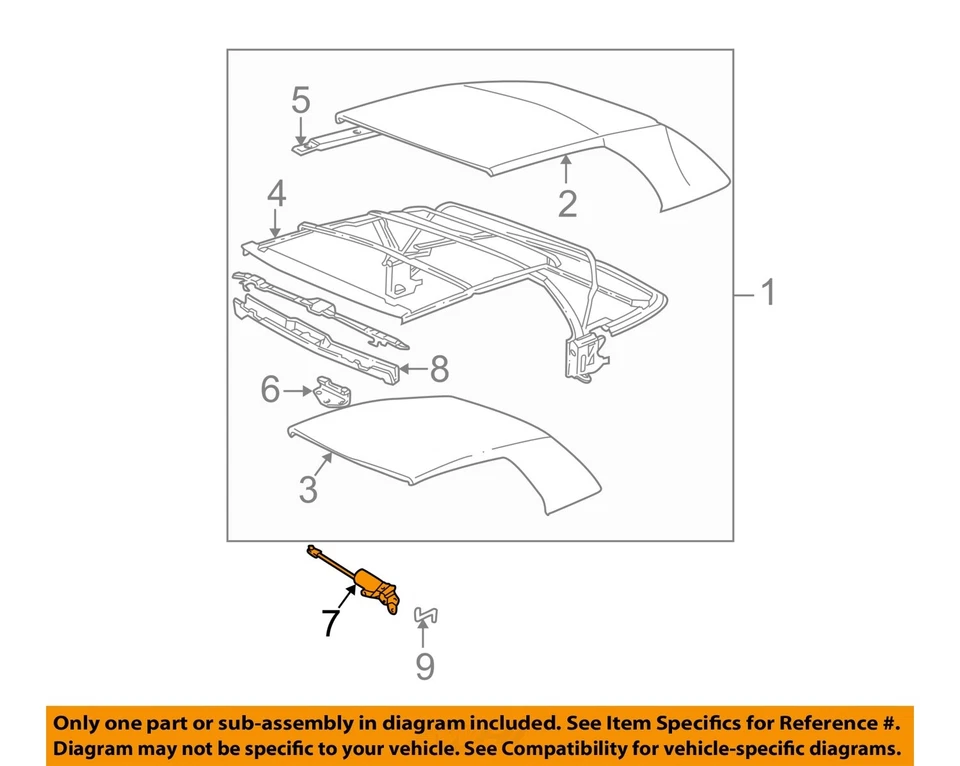 二手可转换顶部电机 适合:2008 Bmw 650I A 级 — 第 3/4 张图片