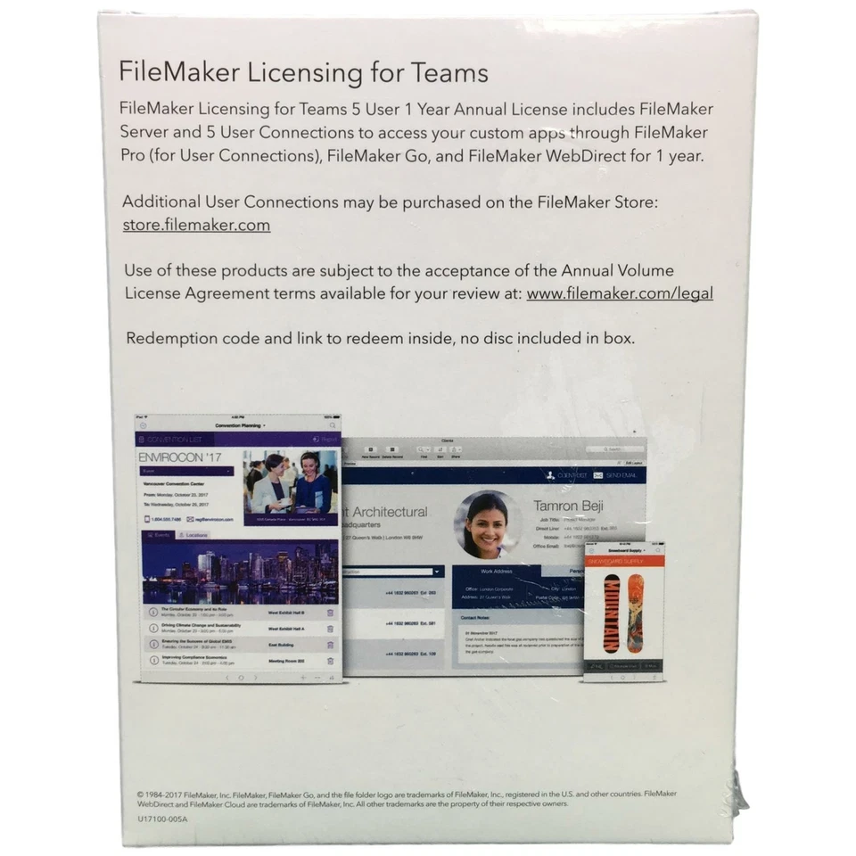 FileMaker 5 User 1 Year License HLB42LL/A - Image 2 of 3