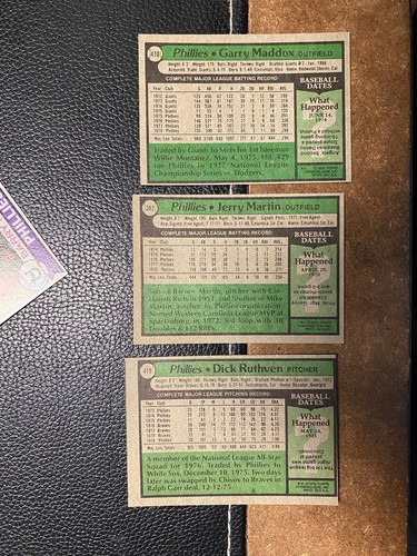 1979 Topps Philadelphia Phillies Team Bundle Lot - Mike Schmidt Steve Carlton - Picture 5 of 17