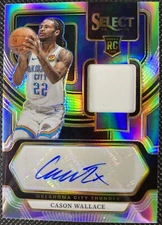 2023-24 Panini Select Cason Wallace Silver Prizm Rookie RPA /199 #RJ-CSS Thunder