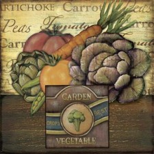 Ceramic Backsplash Tile Mural Fruit Vegetable Kitchen/Bathroom - Poster Legumes