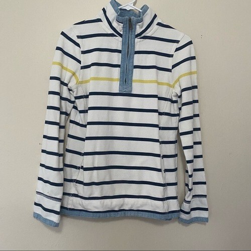 Airlie Striped Half Zip Sweater 