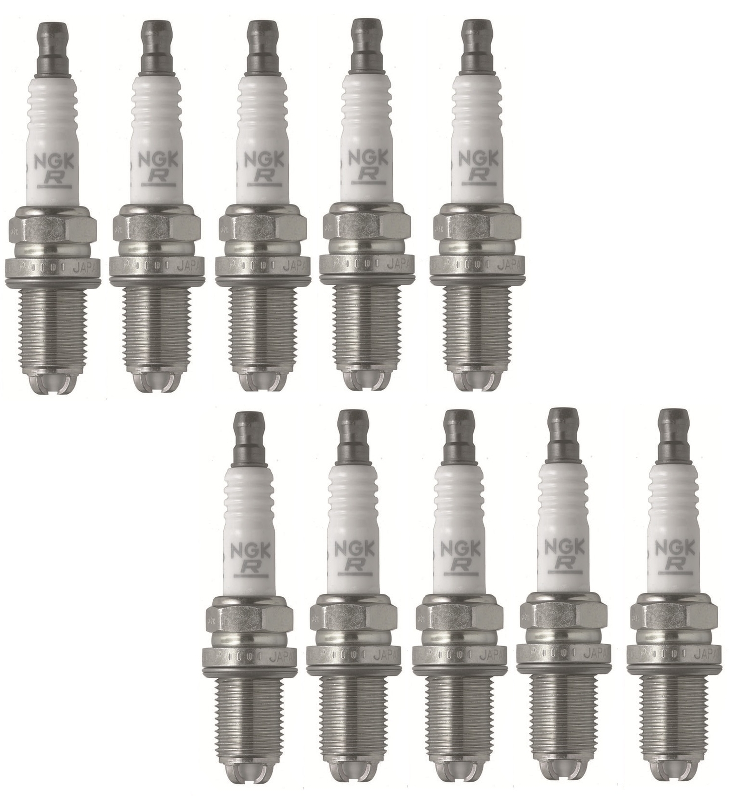 For Porsche Carrera GT 04-05 Set Of 10 Spark Plugs NGK Laser Platinum Resistor