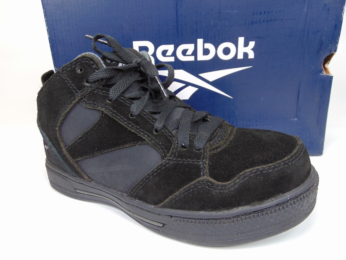 Reebok Hi Top Sneaker Dayod Composite Toe Work Shoe Women's Size WIDE,  Black