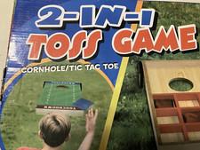 Ningbo 2-in-1 Toss Game - New - In Original Box w/ 8 Red  Blue Bean Bags