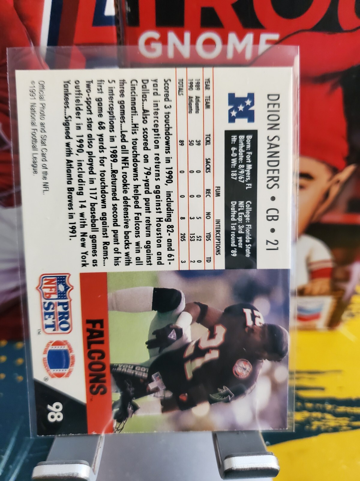 1991 PRO SET DEION SANDERS 98 ATLANTA FALCONS eBay