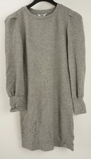 New BB Dakota Knit The Scene Women's Size S Gray Long Sleeve Mini Sweater Dress
