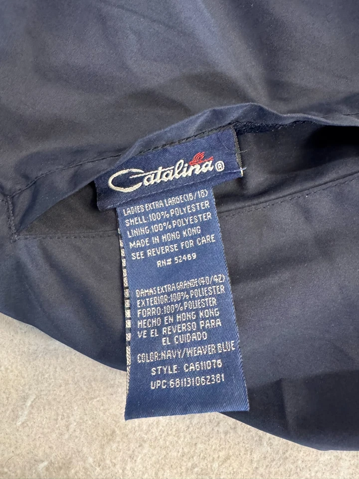 Chaleco Catalina Hombre Grande Reversible Azul Marino Cremallera Completa Informal Foto 3 de 4