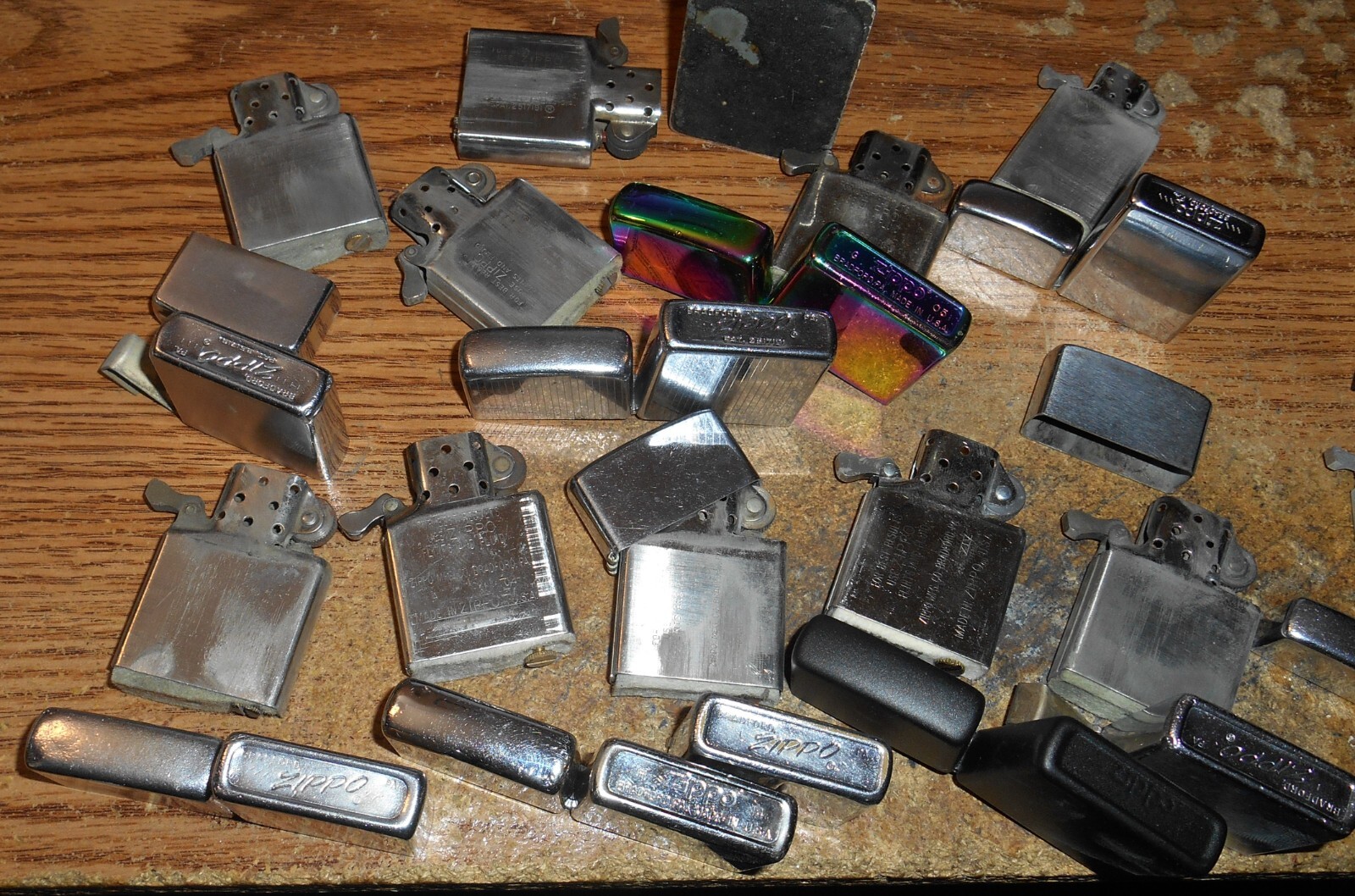 VINTAGE ZIPPO LIGHTER LOT/11 DIFFERENT/OUTSTANDING VARIETY + OTHER