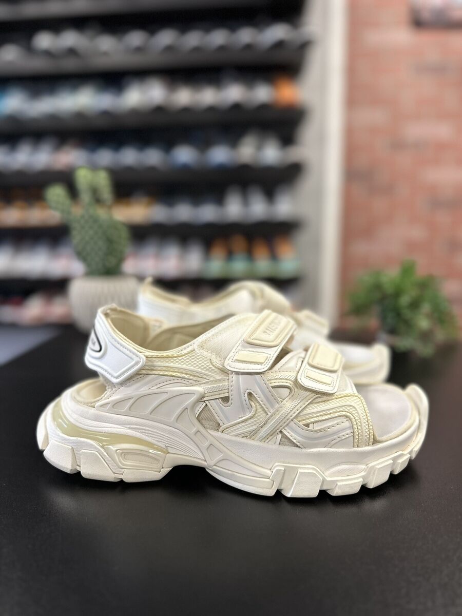 Size 8US/38EU Balenciaga Women's Track White Strap Sandals Size 8US/38EU Balenciaga Women's Track White Strap Sandals